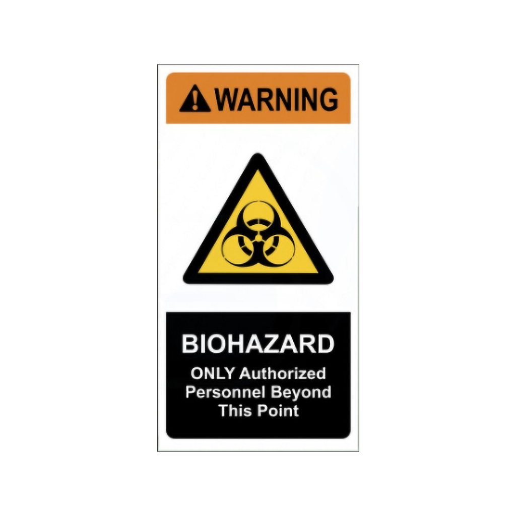 

STIKER SIGN SAFETY BIOHAZARD Uk. 15 x 30 CM RAMBU K3