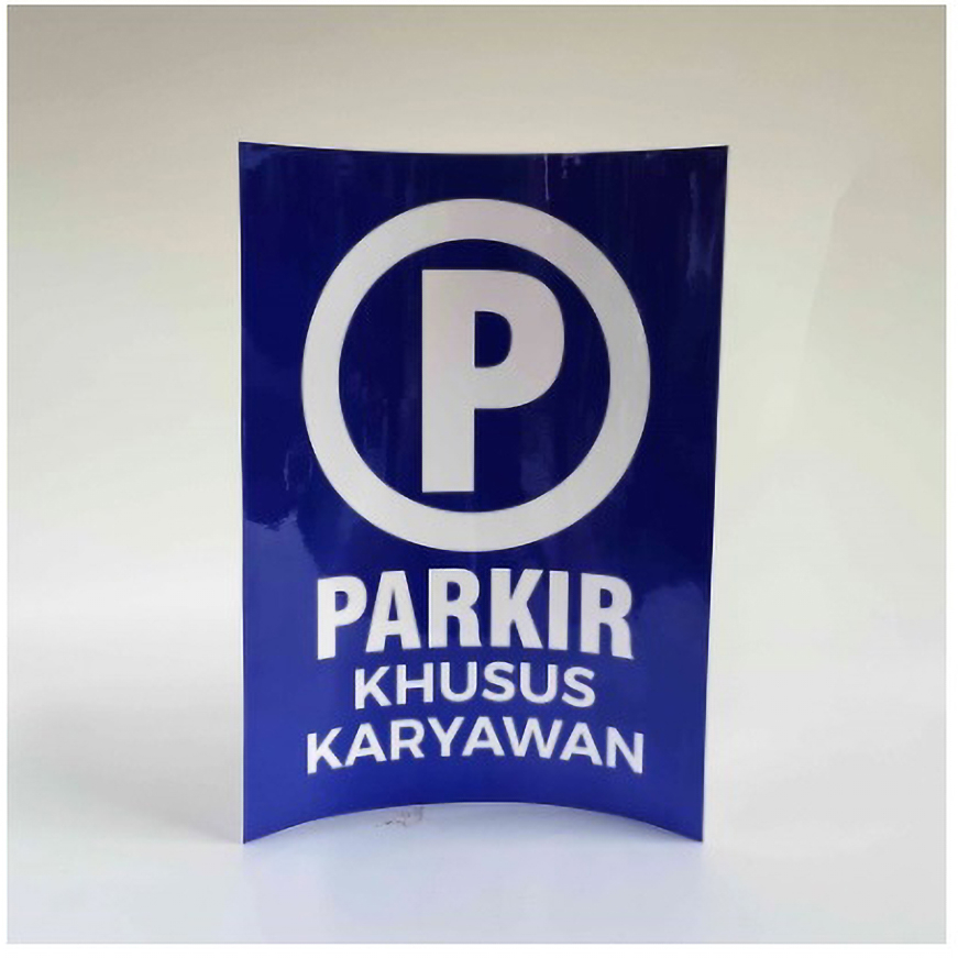 

Stiker Vinyl Himbauan Tanda Sign Parkir Karyawan Pabrik Kantor Office