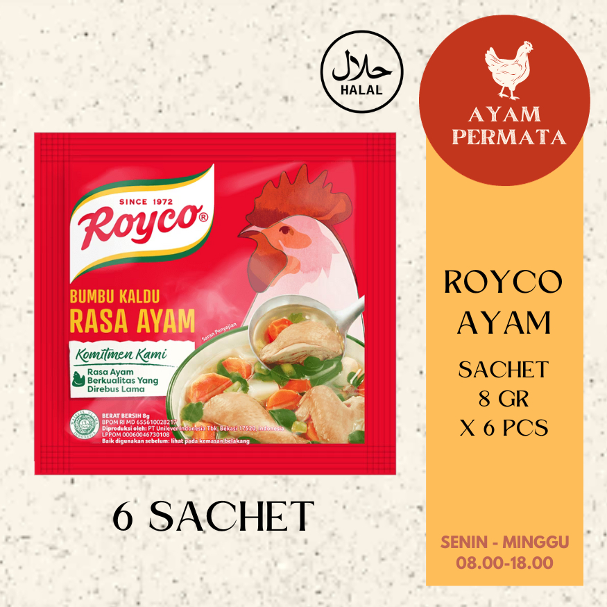 

Royco Kaldu Ayam Bumbu Penyedap Masakan Pengganti MSG - Ayam Permata