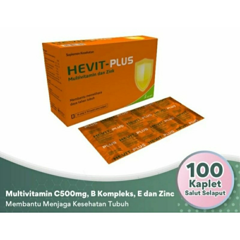 HEVIT PLUS ZINC VITAMIN KOMPLIT 1 STRIP 10 TABLET
