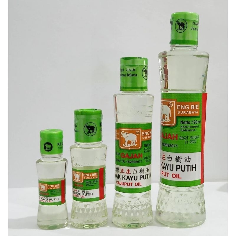 Minyak Kayu Putih Cap GAJAH Asli (15ml, 30ml, 60ml, 120ml)