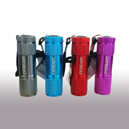 Senter LED / mini Compact Metal, baterai AAA eveready