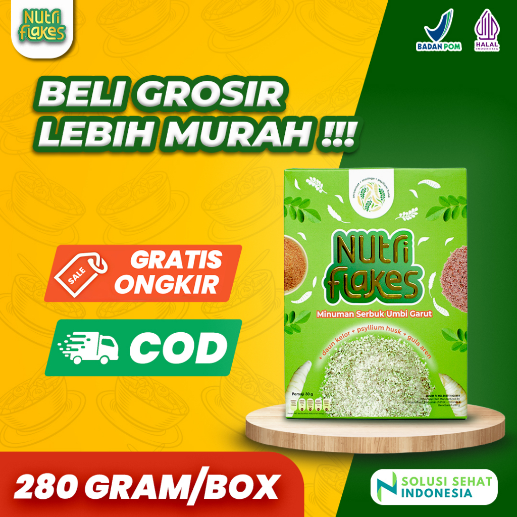 

NUTRIFLAKES ORIGINAL Suplemen Herbal Untuk Atasi Asam Lambung Secara Alami Official Store Asli