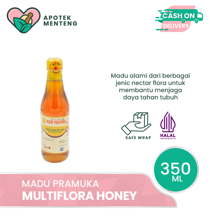 

Madu Pramuka Multiflora 350 mL - Madu Alami dari berbagai Nectar Flora