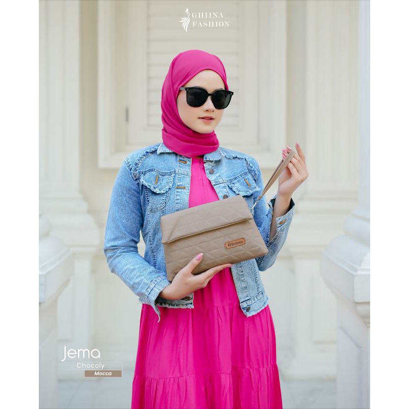 TAS SELEMPANG KEKINIAN || HANDBAG TERBARU || TAS ANTI AIR || TAS WATERPROOF || JEMA BAG || GHIINA FA