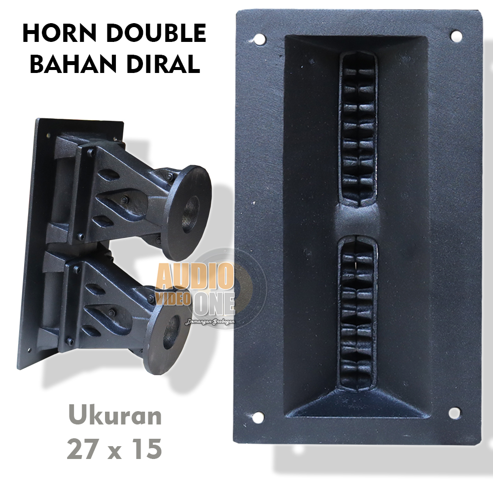 Horn Line Array Harmonika Double 27 x 15 cm Bahan Diral Cor Corongan Tweeter Model Drat
