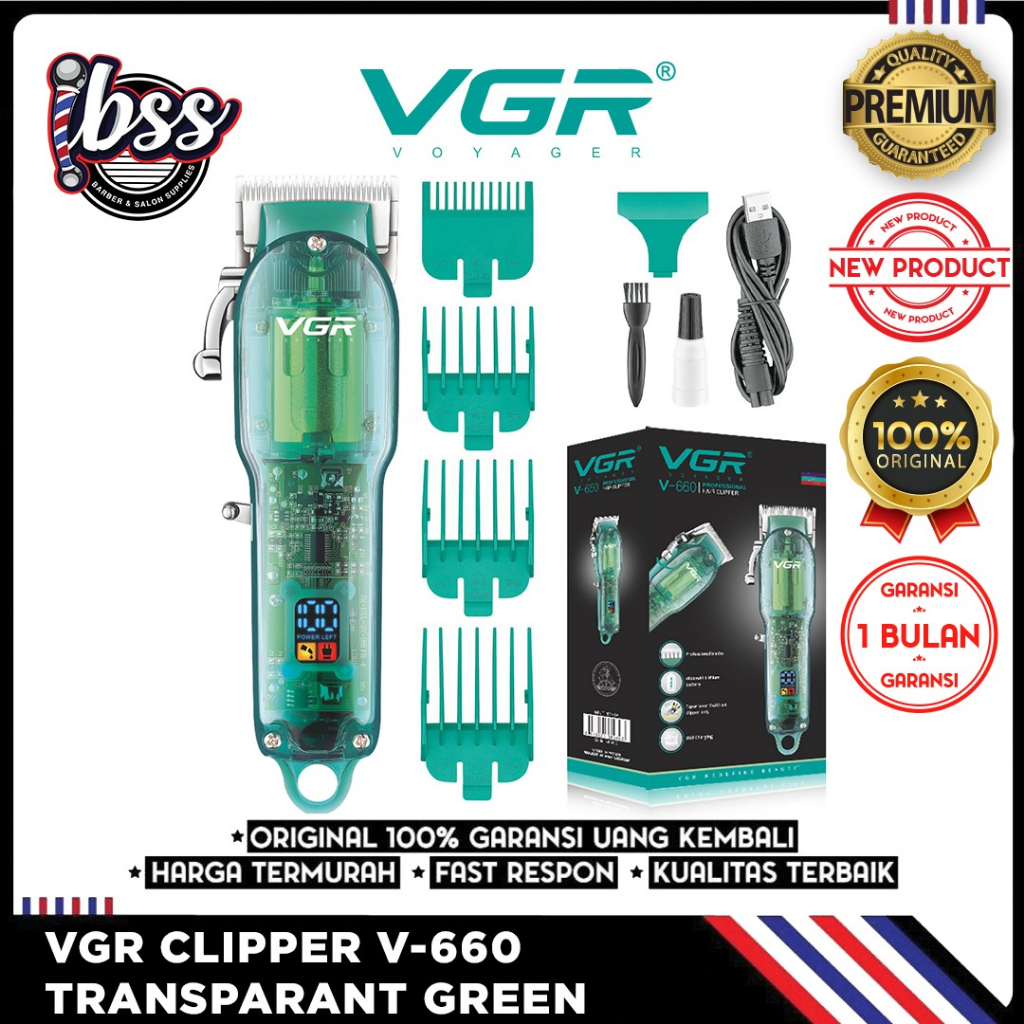 VGR CLIPPER V-660 TRANSPARANT CLIPPER CORDLESS V 660 VGR V660