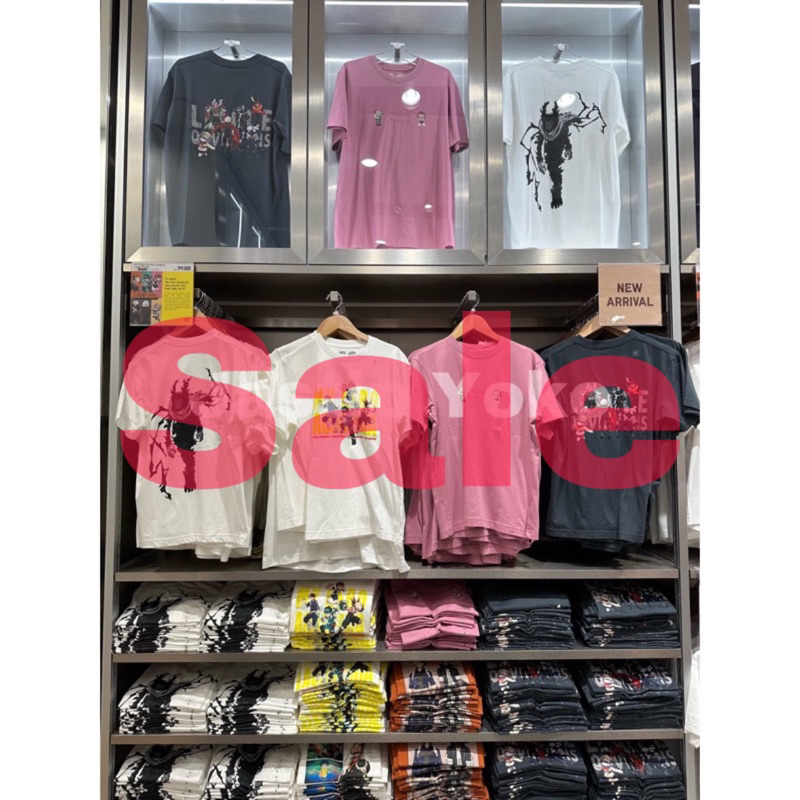 SALE MEN UT My Hero Academia Lengan Pendek UNIQLO
