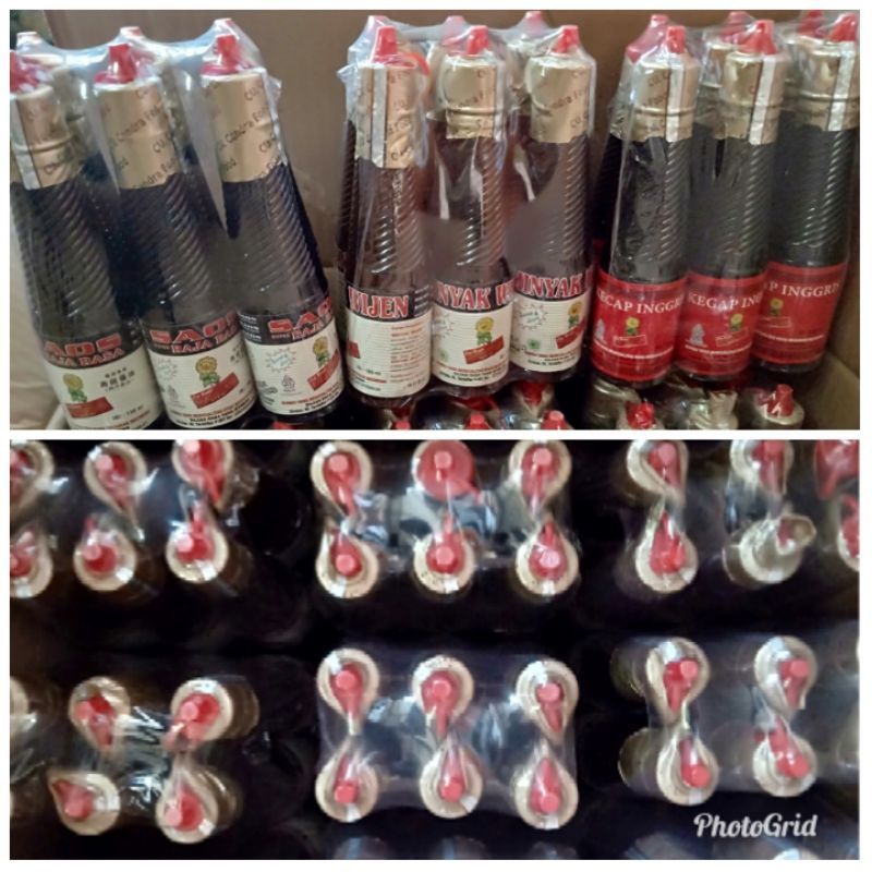

paket reseler minyak wijen l raja rasa l kecap ikan l kecap asin l tiram l cap bunga matahari 5 botol