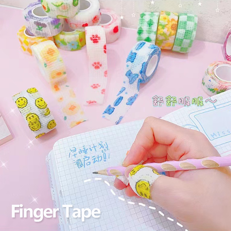 

Finger Tape Wrist Tape Kartun Lucu Protective Tape Tape Warna Warni / Pita Perekat Untuk Perlengkapan Sekolah G