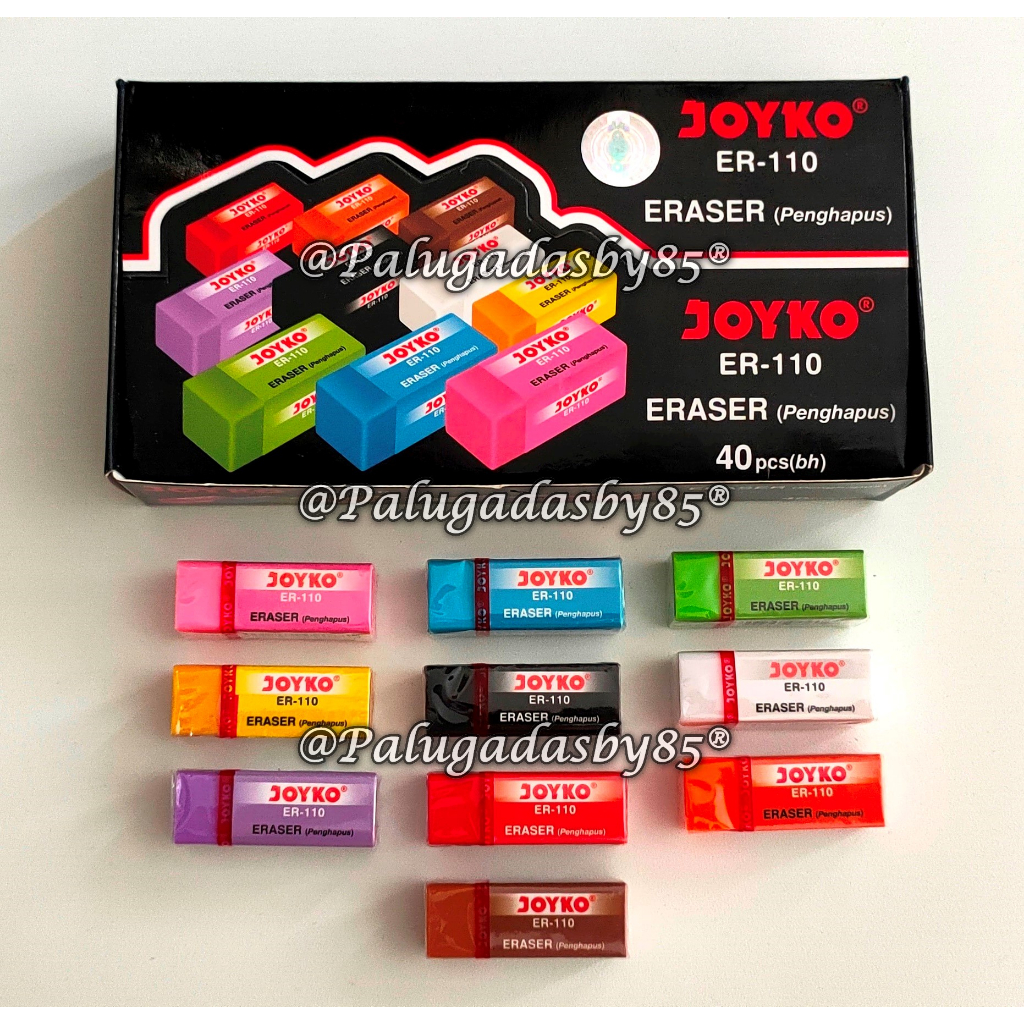 

(1 Biji) GROSIR Penghapus JOYKO ER-110 10 Warna / Eraser Penghapus Joyko ER-110 / Joyko ER110 / Joyko ER 110