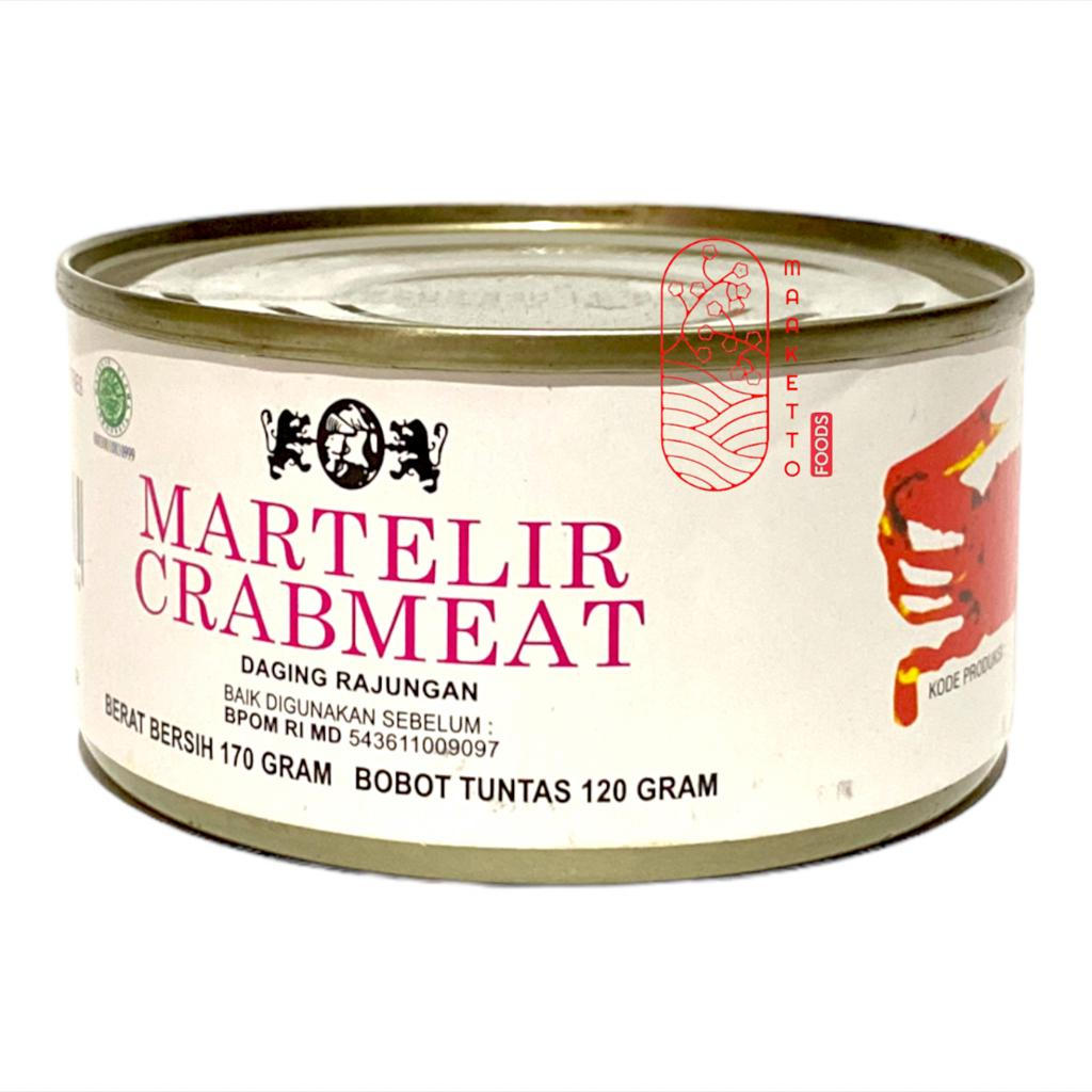 

Martelir Crabmeat / Daging Kepiting Dalam Kaleng 170gr