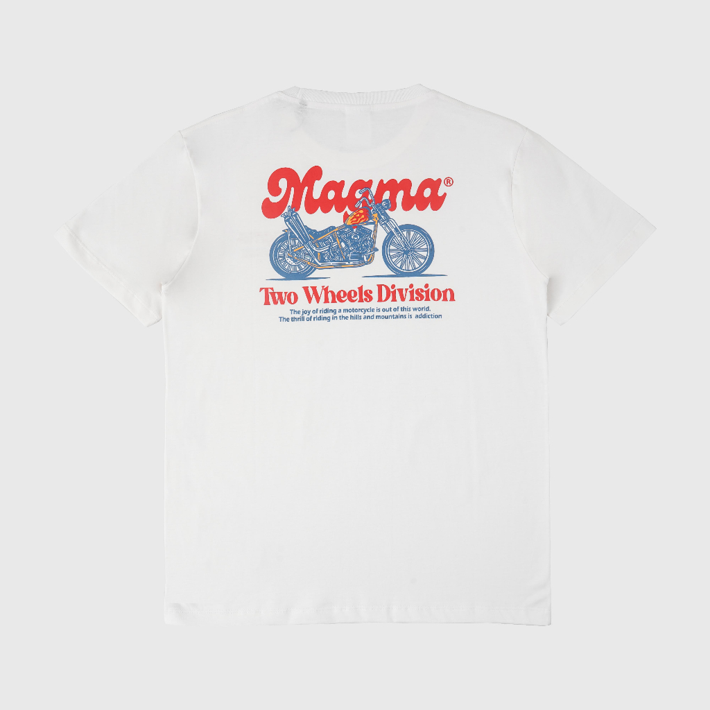 Magma T shirt Lenate 03  Putih Kaos Pria Magma Apparel