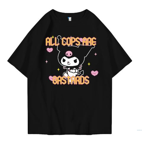 Kaos Wanita S-XXL JUMBO / Baju Oversize KuromiBastard T-shirt Lengan Pendek