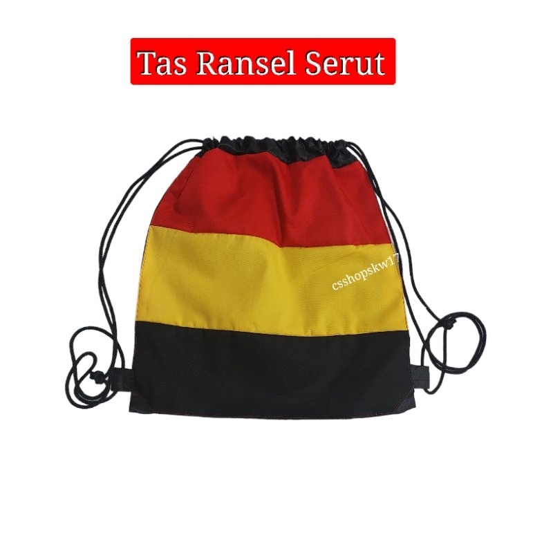 Tas Ransel Serut Serbaguna Tas Dayak Merah