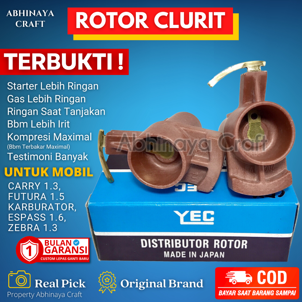 Rotor Clurit YEC For Carry 13, Espass 1.6, Futura 1.5, Zebra 1.3 Rotor Pacul Rotor Delco Rotor