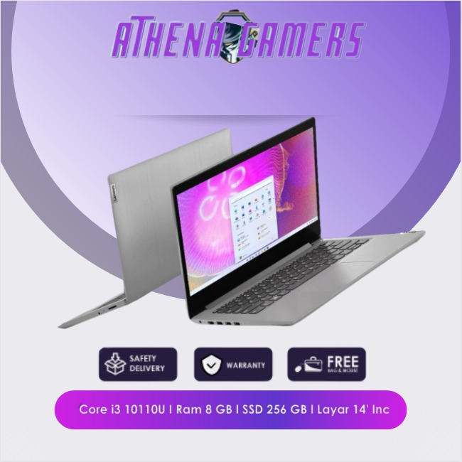 LAPTOP EDITING & DESAIN LENOVO IDEAPAD SLIM 3 14IML05 i3 GEN 10 TERBARU | RAM 16 GB | SSD 512 GB SIA