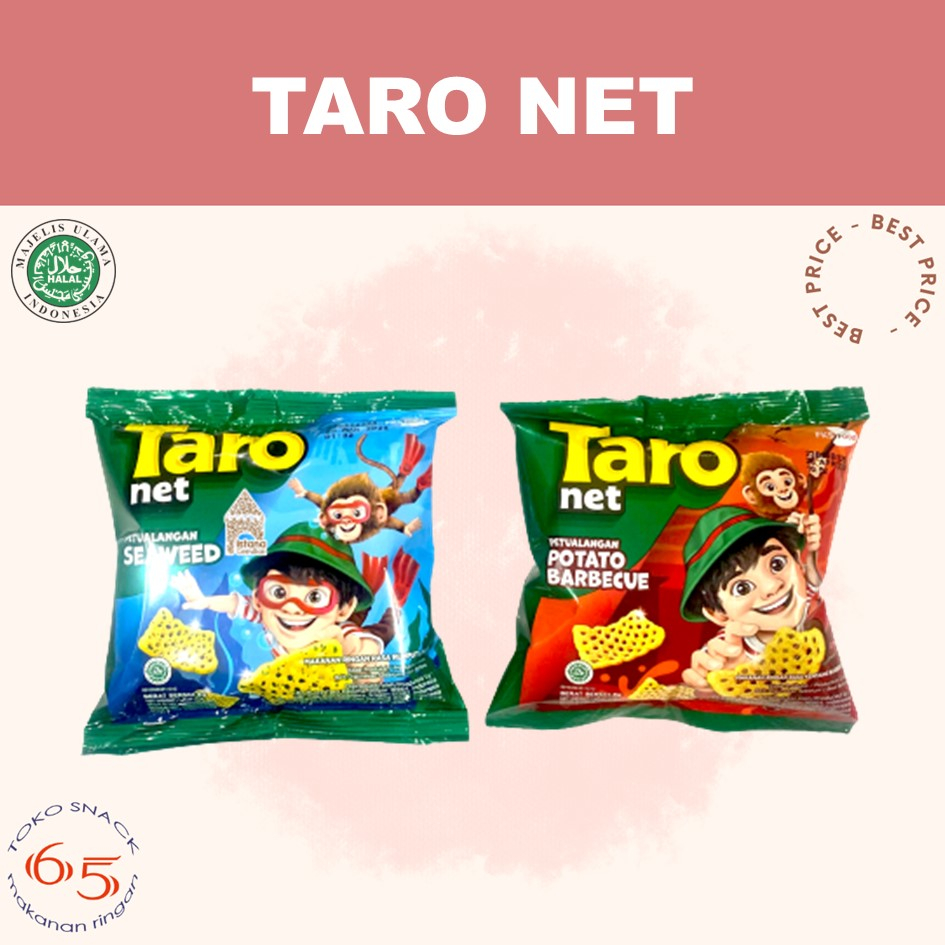 

Taro Net 8 gr. makanan ringan. RCG