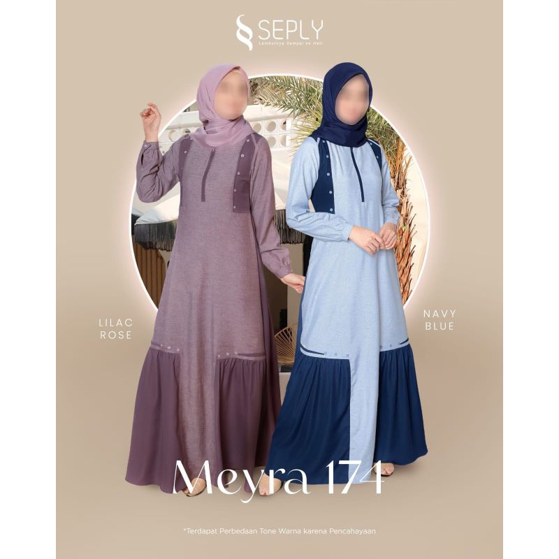 SEPLY MEYRA 174 (LILAC ROSE, NAVY BLUE)