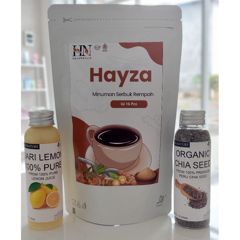 

HAYZA PAKET DIET / SARI LEMON 100ML / CHIA SEED 70 GRAM