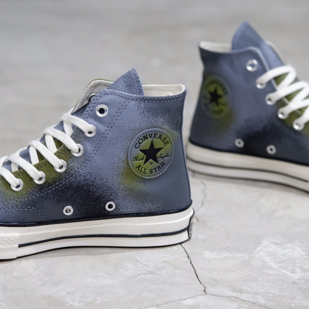 CONVERSE CHUCK TAYLOR 1970S HI SPRAY PAINT GREY CT 70S CT 70