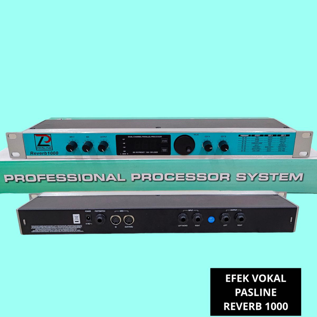 Efek Vokal Pasline Reverb 1000 Effect Vocal Echo Reverb1000 Original