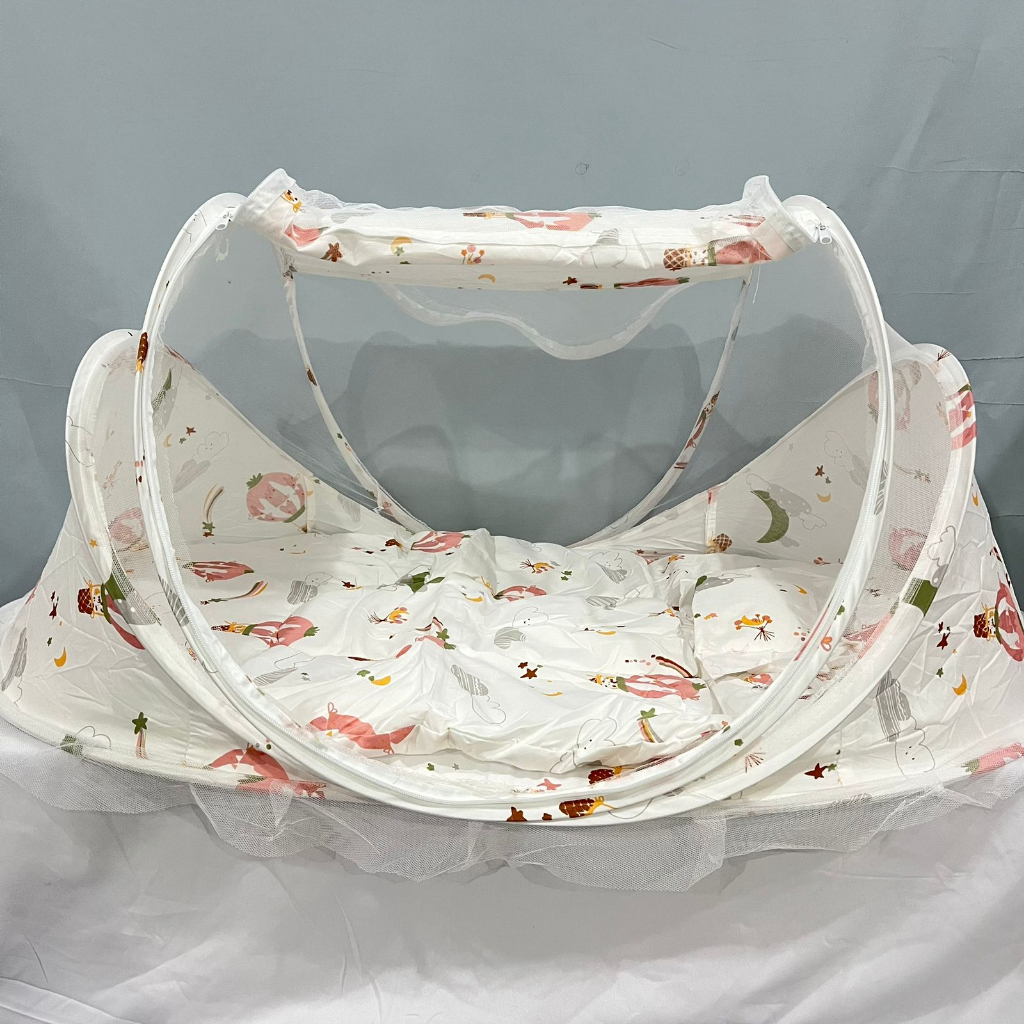 (2KG) SHENAR KELAMBU BAYI MUSIK SERIES 3IN1 DENGAN KASUR DAN BANTAL / KASUR BAYI SET / MATRAS TIDUR 