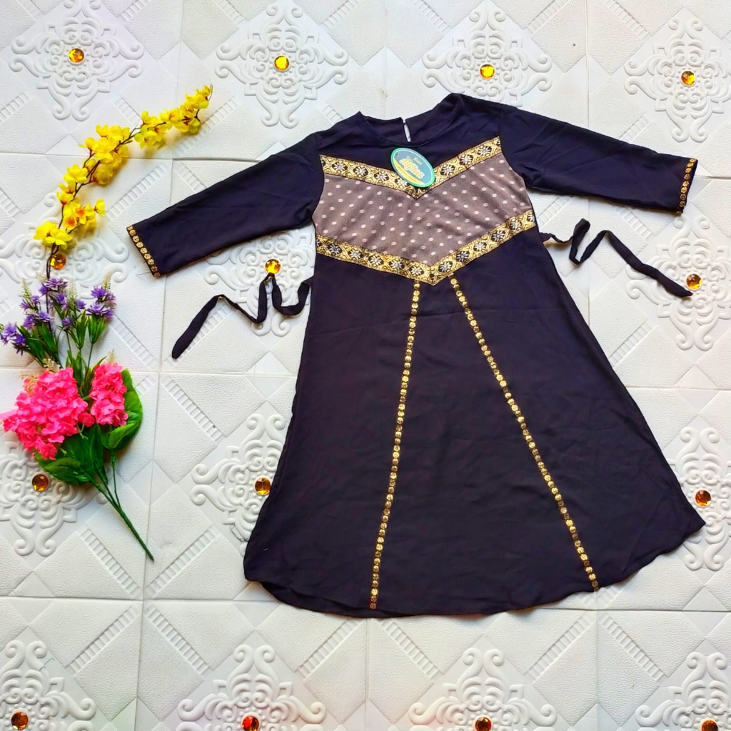Gamis Anak Modern Terbaru | Baju Muslim Anak Perempuan Kekinian