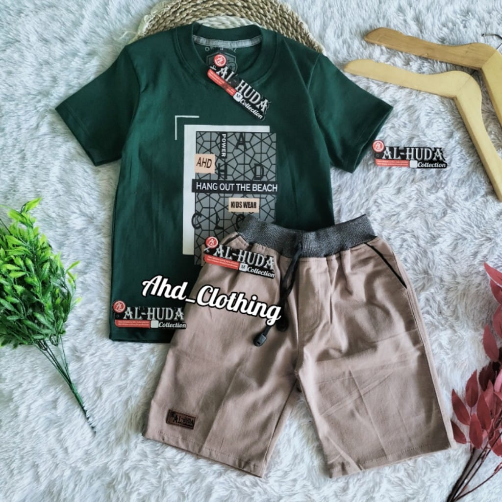 Setelan kaos distro celana pendek rib anak usia 1-10 tahun | Setelan anak laki laki | Stelan anak co
