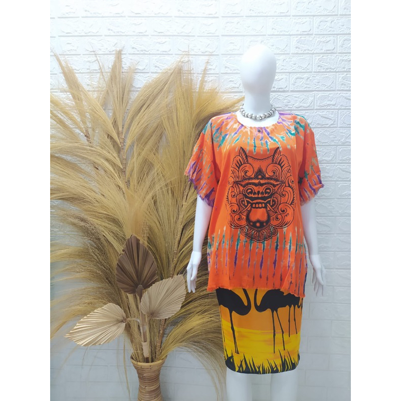 Atasan Bali Pelangi (Pria / Wanita) Yantren Barong Pantai