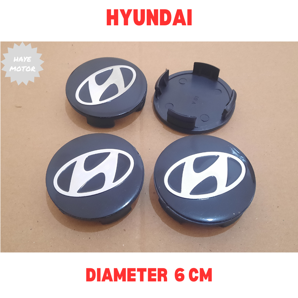 Dop Roda atau Tutup Velg Mobil HYUNDAI diameter 6 cm