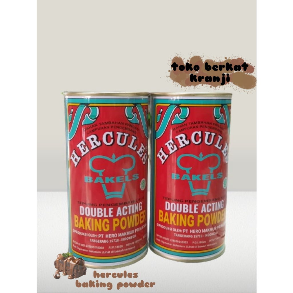 

Baking Powder Hercules kaleng 12x450gr/crt