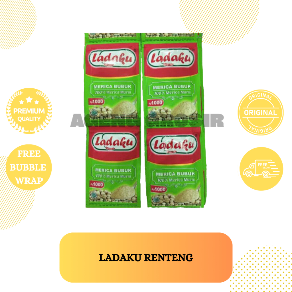 

Ladaku Merica Bubuk 100% Merica Murni Sachet 12x3g Lada Putih Ground White Pepper