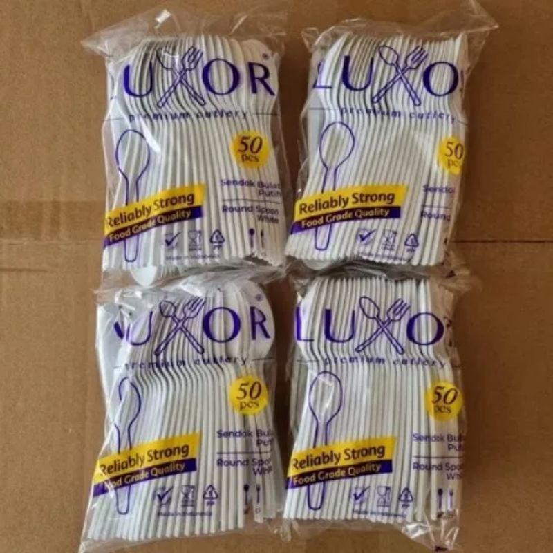(50pcs) SENDOK LUXOR SP BULAT / SENDOK DAWET / SENDOK SUP / SENDOK ES / SENDOK SEDANG