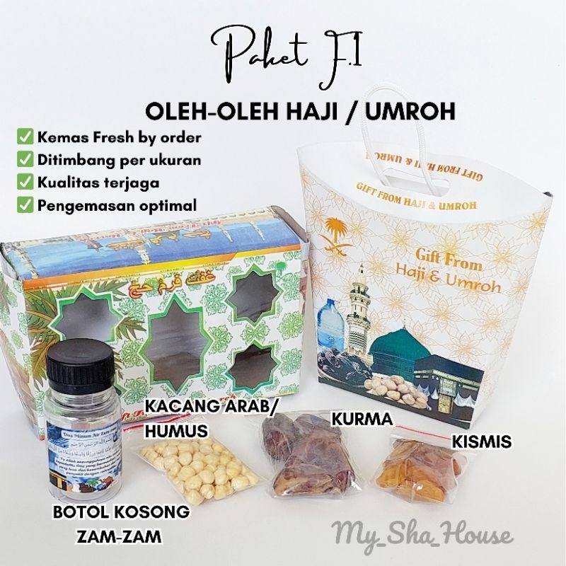 

Paket F.1 oleh-oleh haji umroh