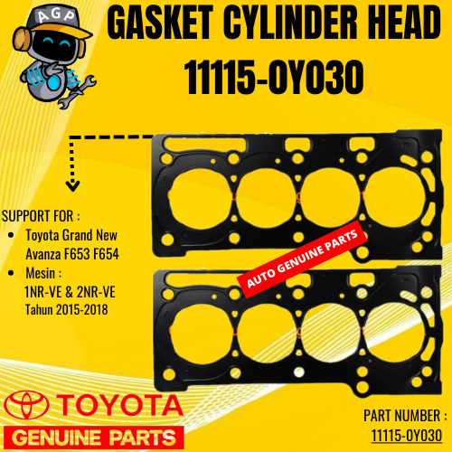 Gasket Cylinder Head Paking Deksel 11115-0Y030 Toyota Grand New Avanza