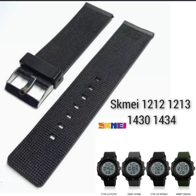 STRAP TALI JAM TANGAN SKMEI 1212 1213 1431 1434 1361 1762 1257 1512