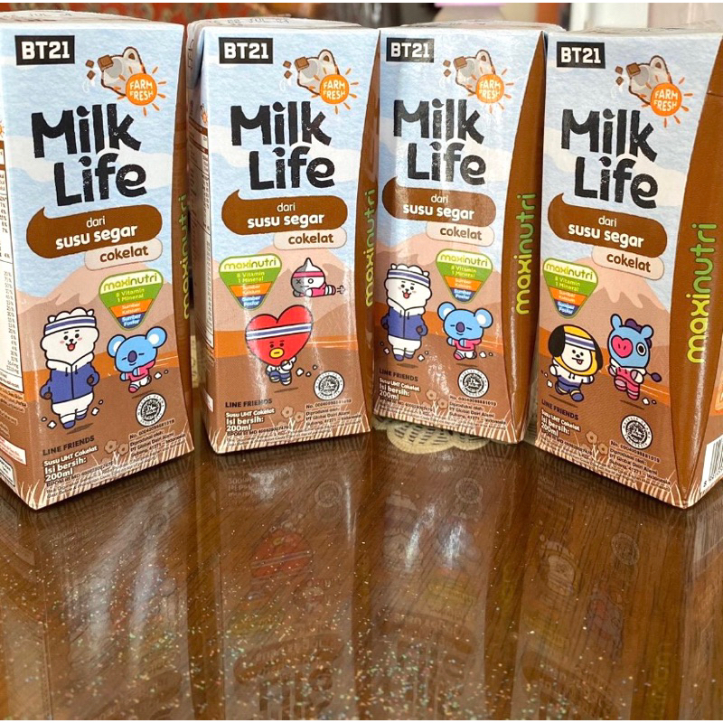 MILK LIFE SUSU BT21 PAKET BUNDLE 200ML
