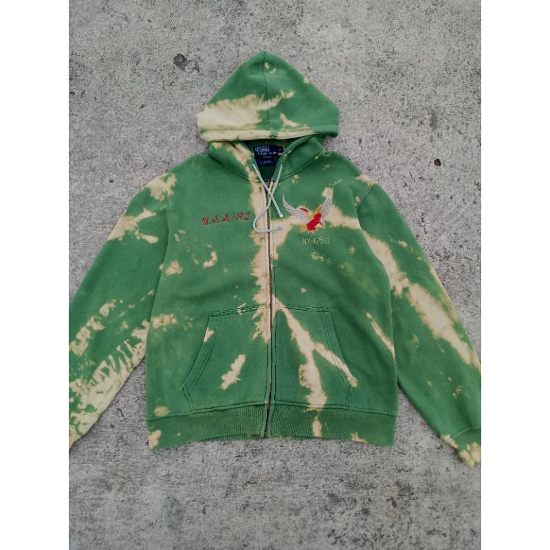 Hoodie Vintage Polo Ralph Lauren Eagle Nyc USS-RL Tidye