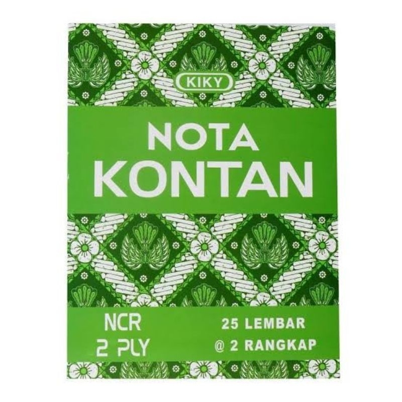 

[1PAK/10BUKU] NOTA KONTAN NCR KECIL 2 PLY K2 KIKY