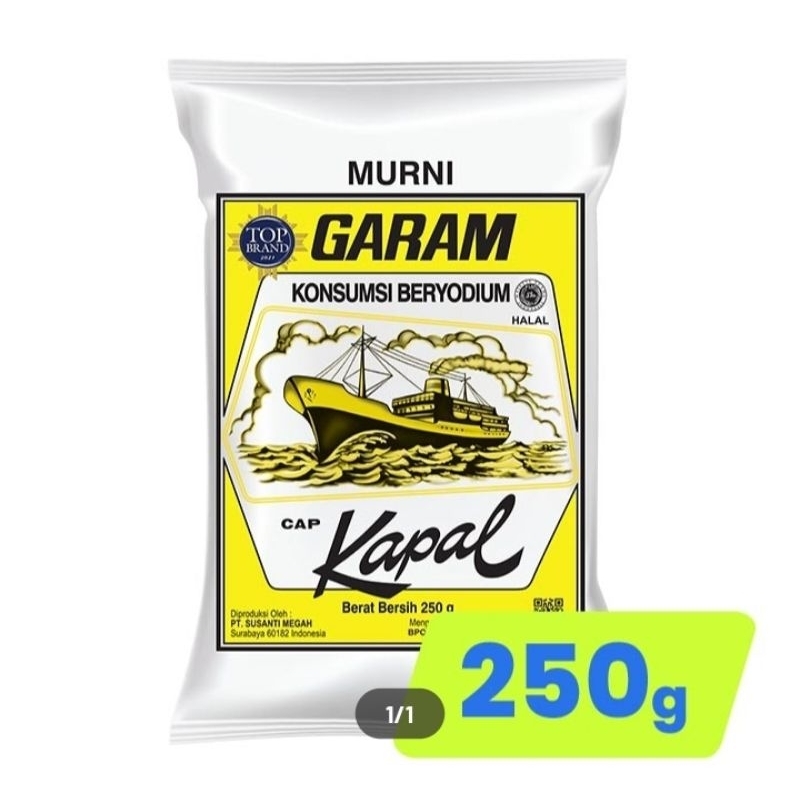 

Garam Cap Kapal 250 Gram