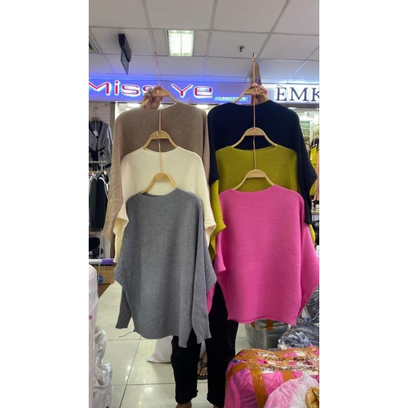 Blouse Knitt Panjang Premium Import Bangkok