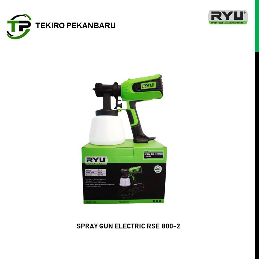 RYU SPRAY GUN ELECTRIC 1,2 LITER RYU RSE 800-2 CAT MINYAK / TEMBOK
