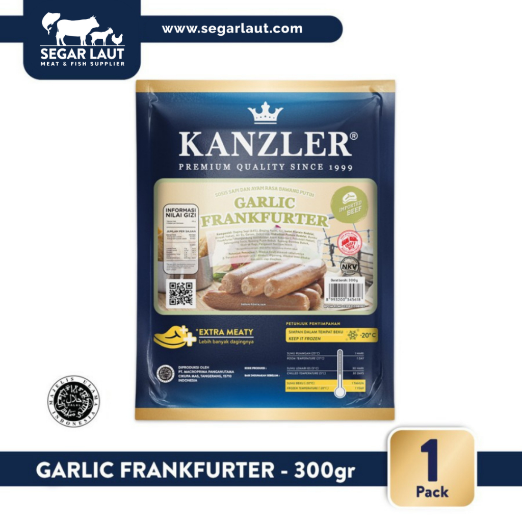 

Kanzler Sosis Garlic Frankfurter