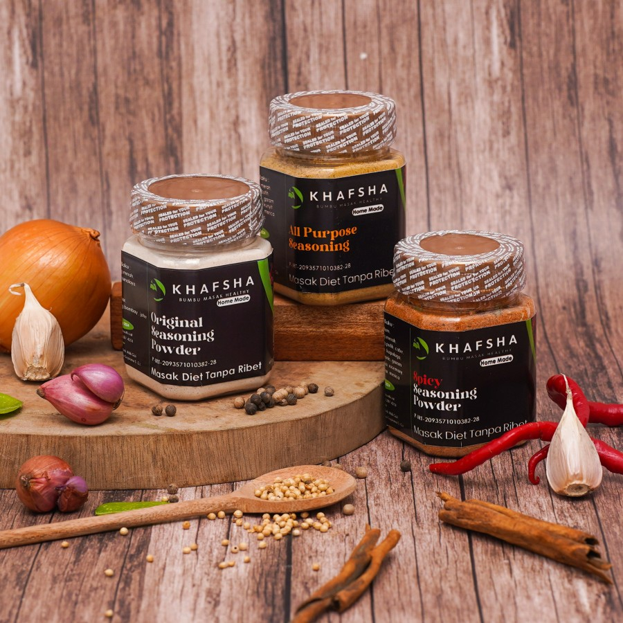 

BUMBU DIET KHAFSHA ISI 3 VARIAN ( ORIGINAL , ALL PURPOSE , MAYO )