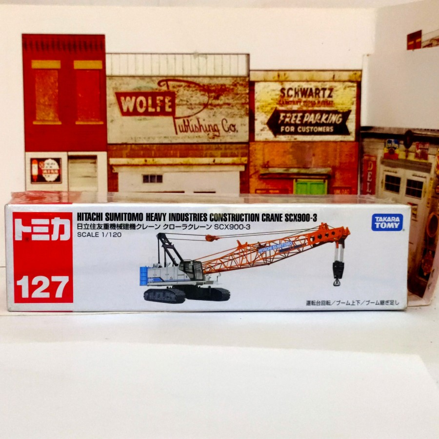 Tomica Long No 127 HITACHI SUMITOMO HEAVY INDUSTRIES CRANE 139 Original harga murah