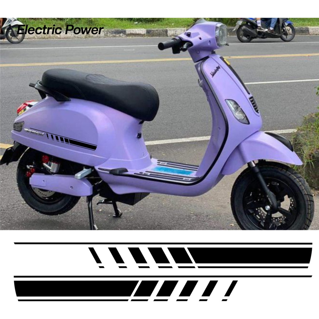 sticker motor listrik uwinfly t3 aksesoris motor listrik