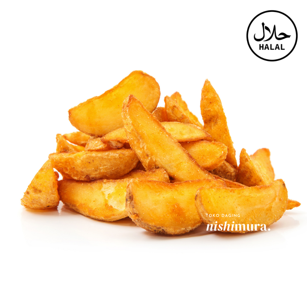 

Potato Wedges Kentang Goreng Frozen - Potatoes Wedge - Nishimurashop Nishimura Shop