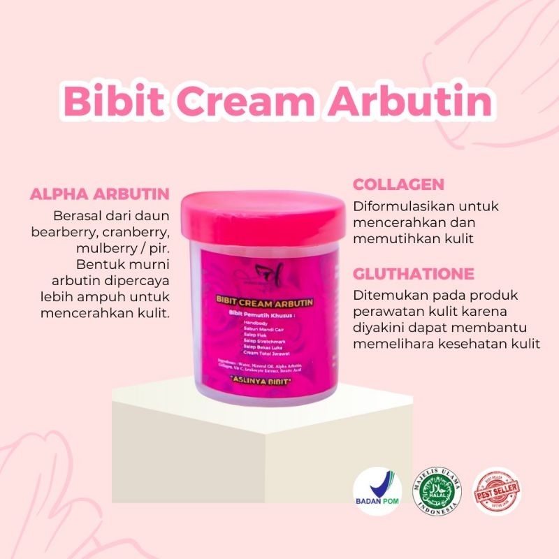 PROMO Bibit Cream arbutin (Bibit pemutih badan secara cepat)