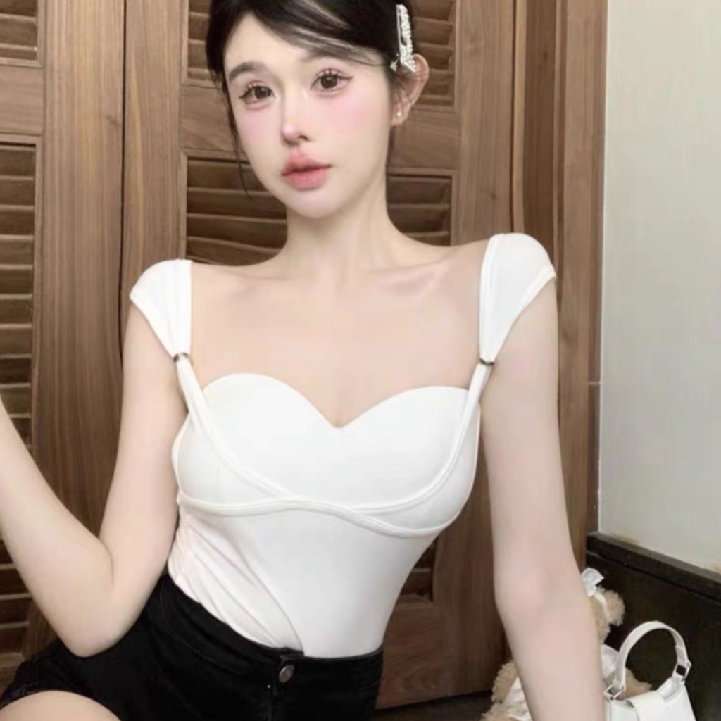 Crop top rajut cup 5788 / crop korea / crop wanita / crop model terbaru / crop cantik kekinian  / cr